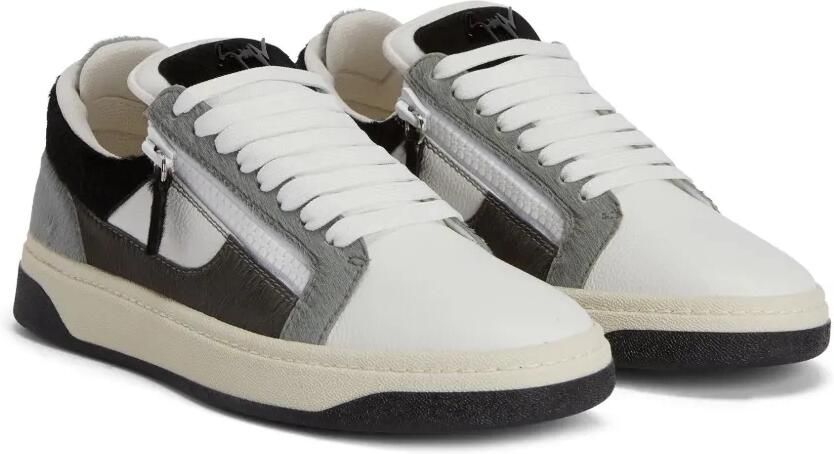 Giuseppe Zanotti GZ94 low-top sneakers met colourblocking en dubbele rits Wit - Foto 3