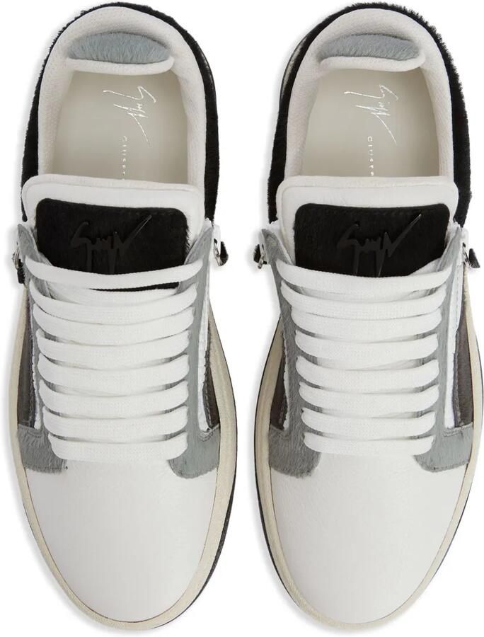 Giuseppe Zanotti GZ94 low-top sneakers met colourblocking en dubbele rits Wit - Foto 2