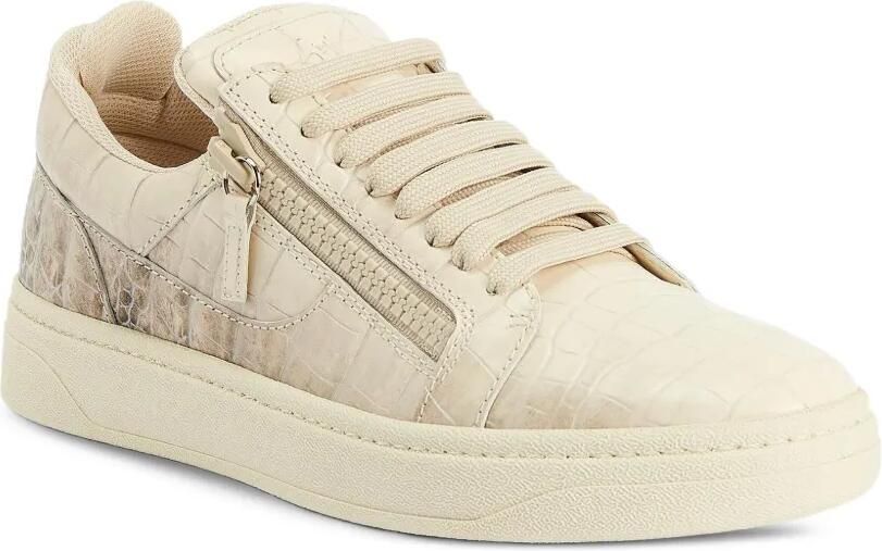 Giuseppe Zanotti GZ94 low-top sneakers met dubbele rits Beige - Foto 4