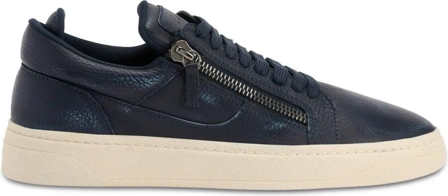 Giuseppe Zanotti GZ94 low-top sneakers met dubbele rits Blauw