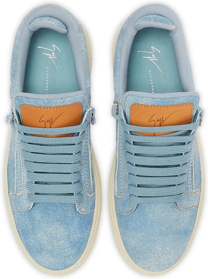 Giuseppe Zanotti GZ94 low-top sneakers met dubbele rits Blauw - Foto 2
