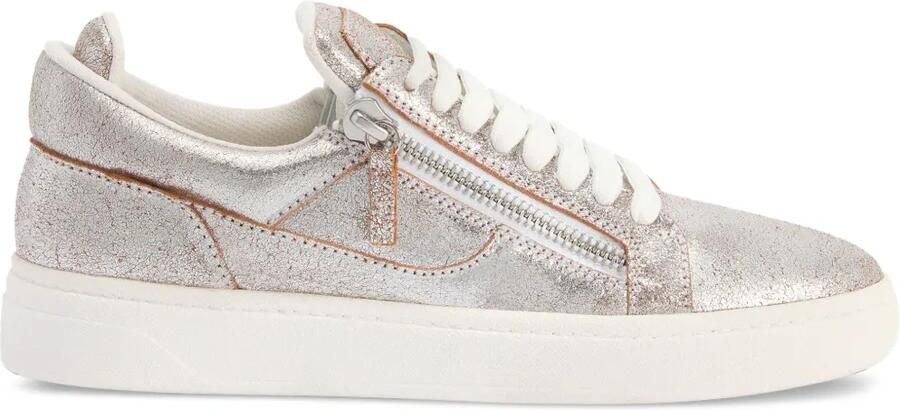 Giuseppe Zanotti GZ94 low-top sneakers met dubbele rits Grijs