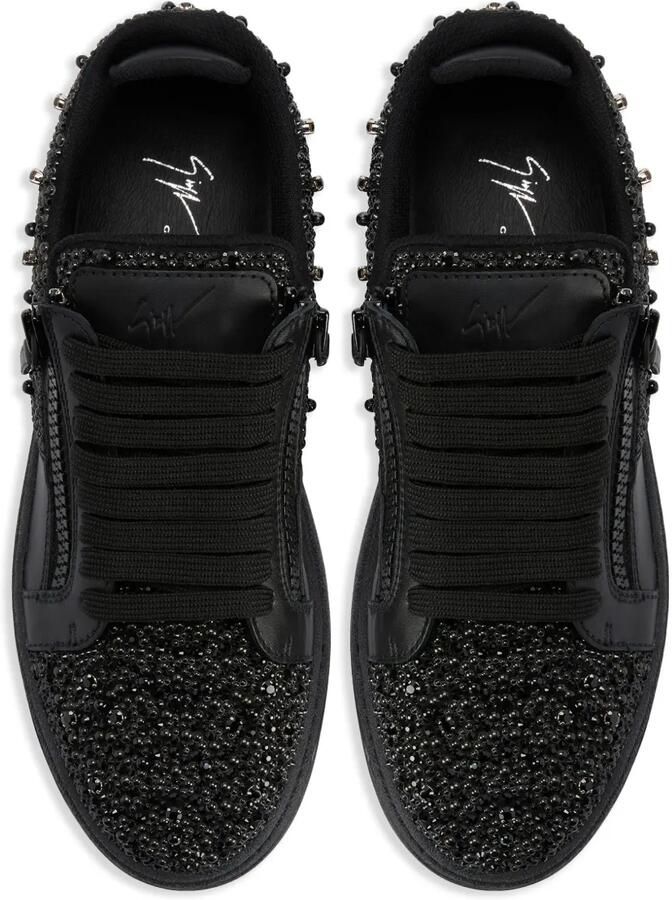 Giuseppe Zanotti GZ94 low-top sneakers met dubbele rits Zwart - Foto 2