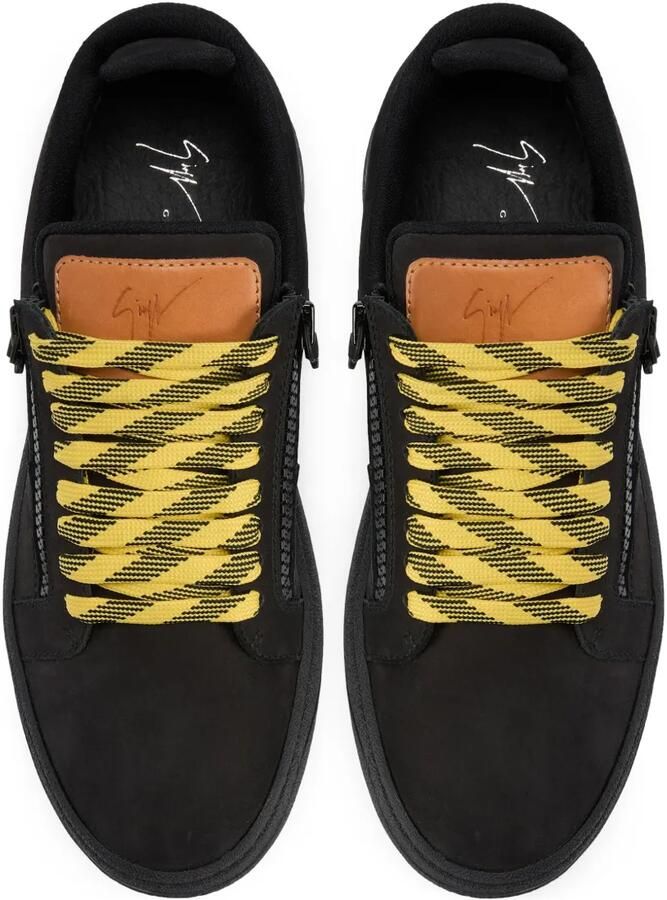 Giuseppe Zanotti GZ94 low-top sneakers met dubbele rits Zwart - Foto 2