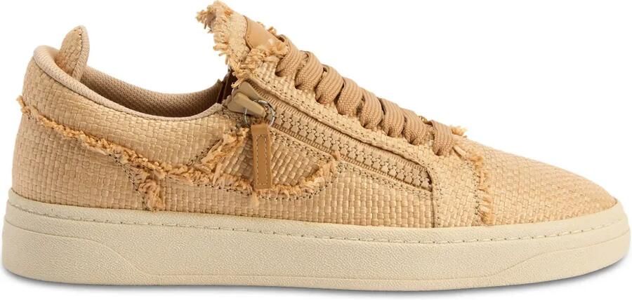 Giuseppe Zanotti GZ94 low-top sneakers met franje Beige