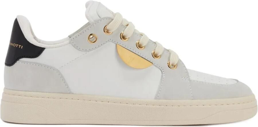 Giuseppe Zanotti GZ94 METAL leren sneakers Wit