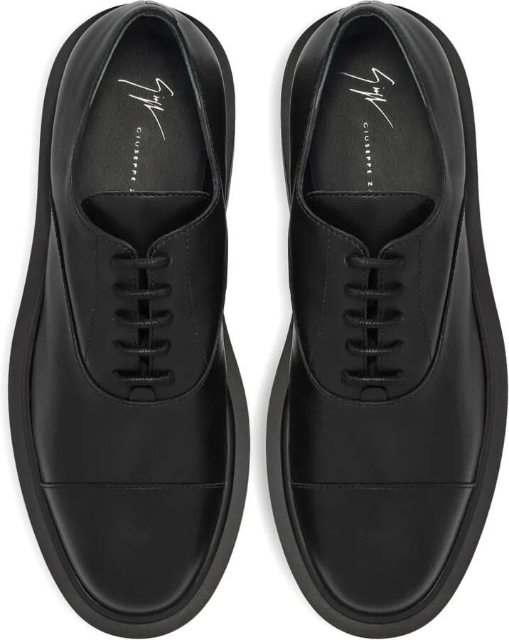 Giuseppe Zanotti Harald leren derby schoenen Zwart - Foto 2