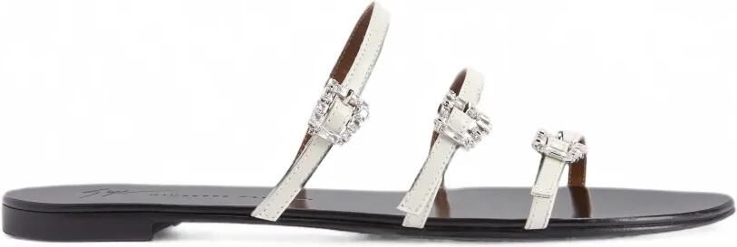 Giuseppe Zanotti Himari platte sandalen Wit