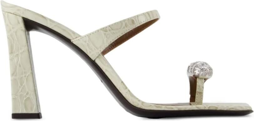Giuseppe Zanotti Icon Ring sandalen met hak Beige