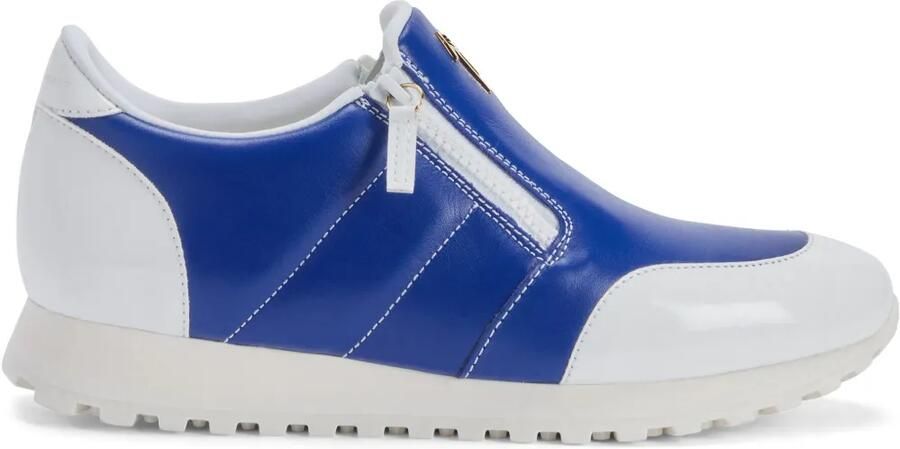 Giuseppe Zanotti Ilde Run low-top sneakers met dubbele rits Blauw