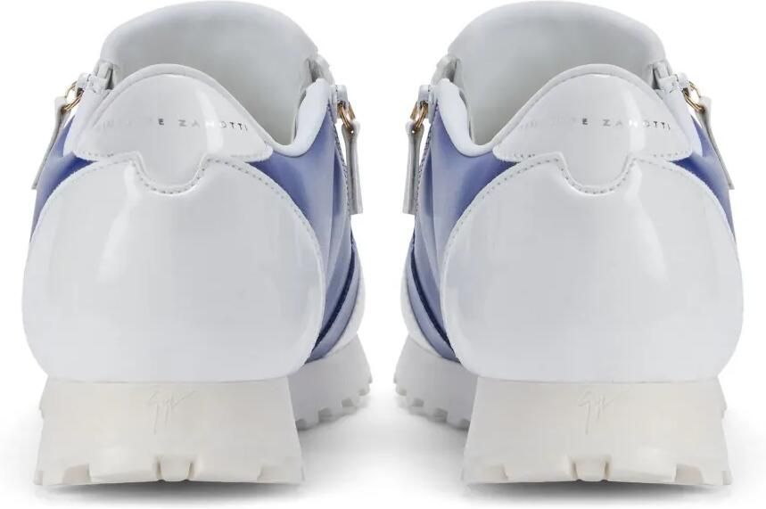 Giuseppe Zanotti Ilde Run low-top sneakers met dubbele rits Blauw - Foto 3