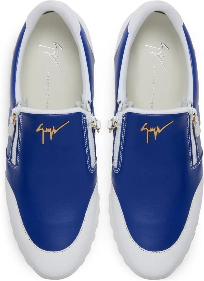 Giuseppe Zanotti Ilde Run low-top sneakers met dubbele rits Blauw - Foto 2