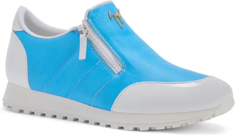 Giuseppe Zanotti Ilde Run low-top sneakers met dubbele rits Blauw - Foto 4
