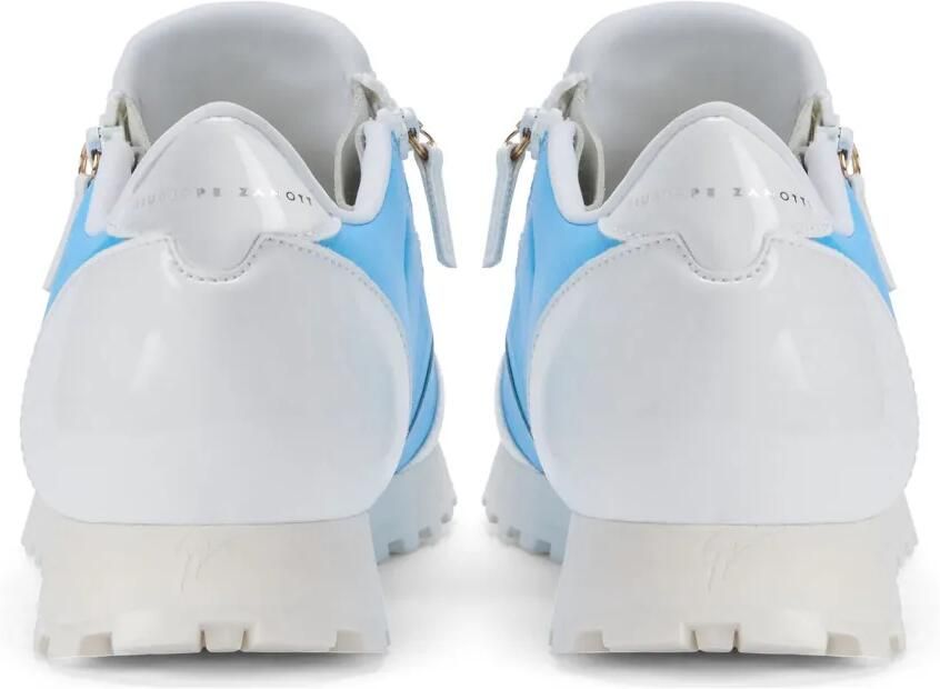 Giuseppe Zanotti Ilde Run low-top sneakers met dubbele rits Blauw - Foto 3