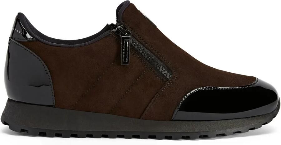 Giuseppe Zanotti Ilde Run low-top sneakers met dubbele rits Bruin
