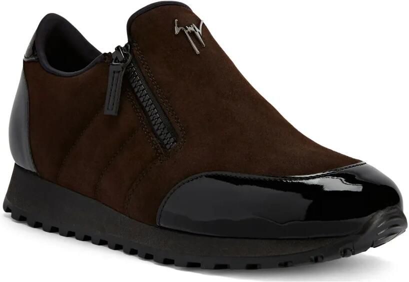 Giuseppe Zanotti Ilde Run low-top sneakers met dubbele rits Bruin - Foto 3