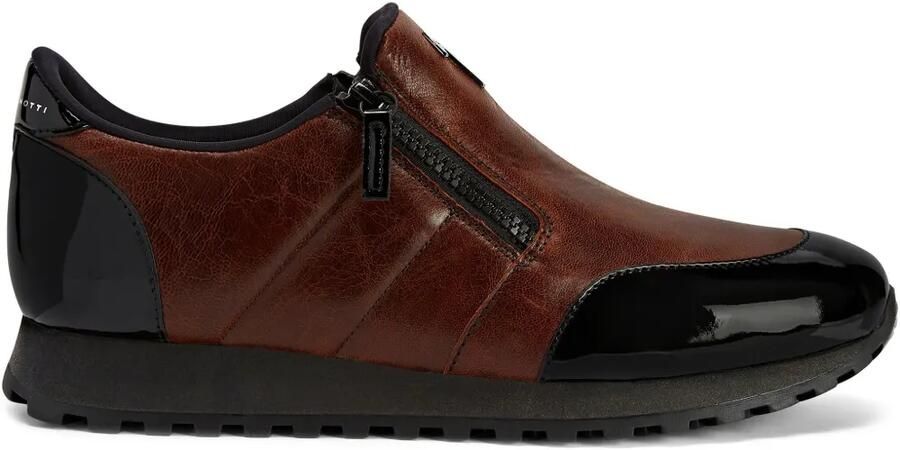 Giuseppe Zanotti Ilde Run low-top sneakers met dubbele rits Bruin