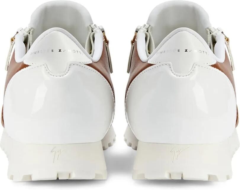 Giuseppe Zanotti Ilde Run low-top sneakers met dubbele rits Bruin - Foto 3