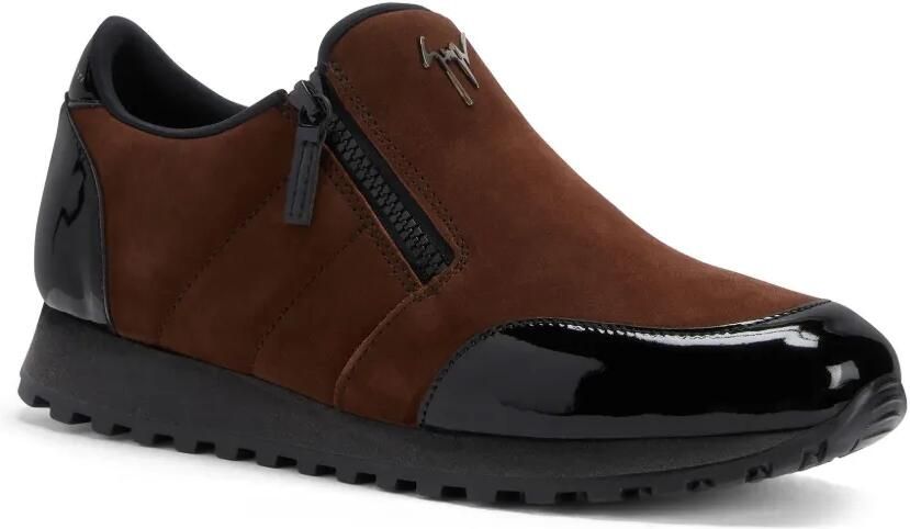 Giuseppe Zanotti Ilde Run low-top sneakers met dubbele rits Bruin - Foto 3