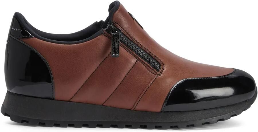 Giuseppe Zanotti Ilde Run low-top sneakers met dubbele rits Bruin