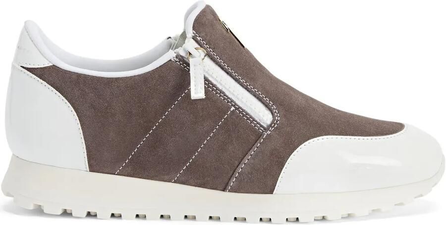 Giuseppe Zanotti Ilde Run low-top sneakers met dubbele rits Grijs