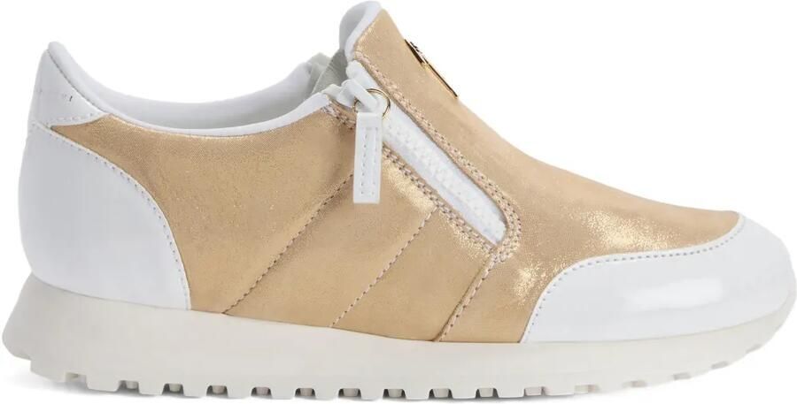 Giuseppe Zanotti Ilde Run sneakers met rits Goud