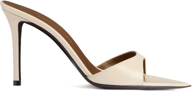Giuseppe Zanotti Intrigo stiletto sandalen met puntige neus Beige