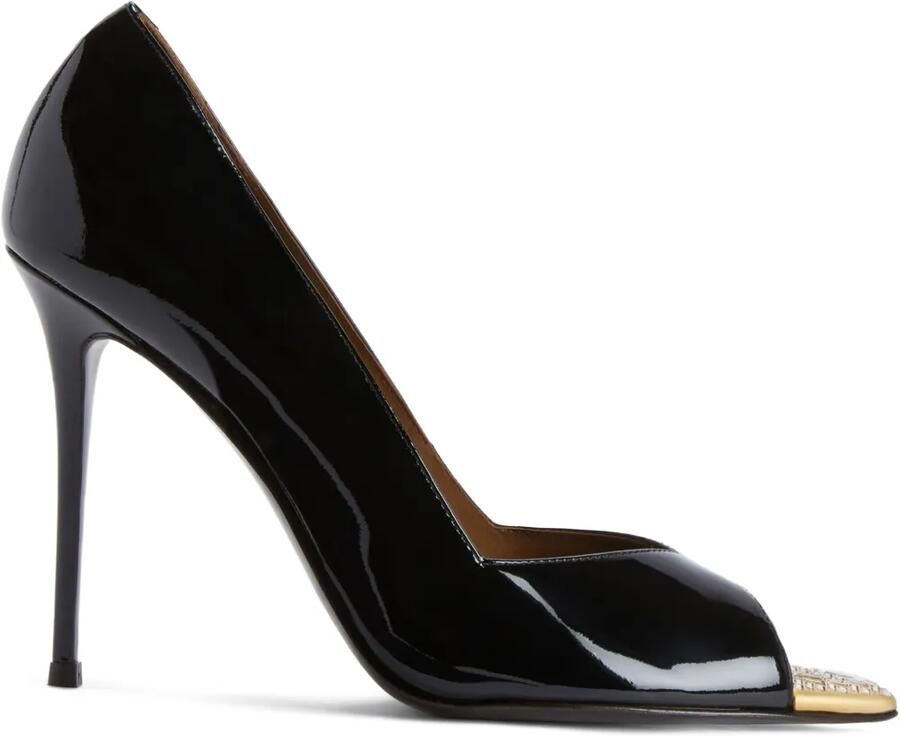 Giuseppe Zanotti Intriigo 105 pumps met open neus en kristallen Zwart - Foto 2