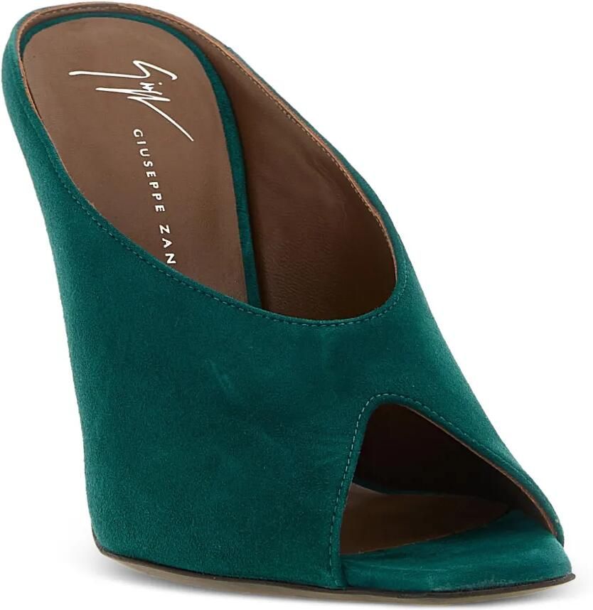 Giuseppe Zanotti Intriigo Cluedo suède sandalen Groen - Foto 2