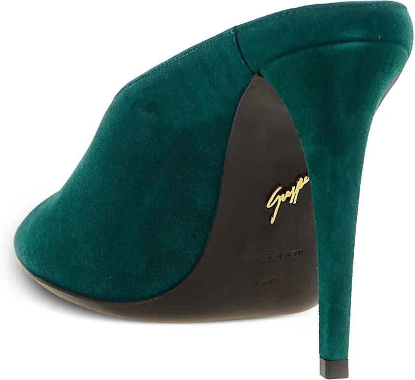 Giuseppe Zanotti Intriigo Cluedo suède sandalen Groen - Foto 3