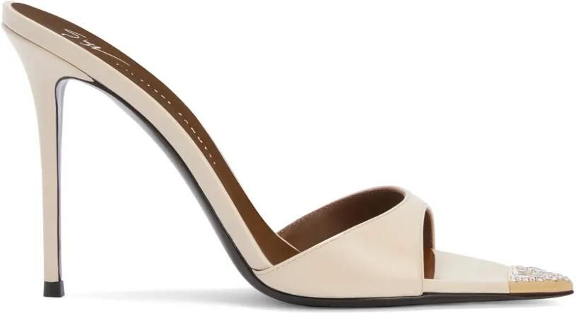 Giuseppe Zanotti Intriigo sandalen met stras Beige