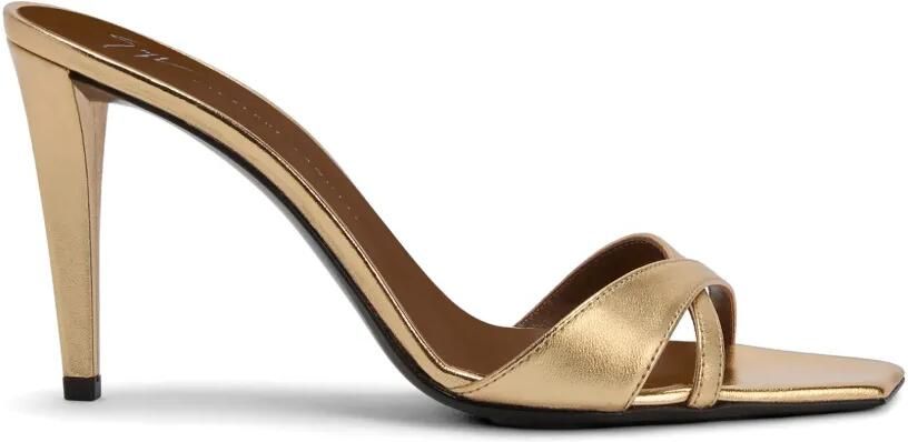 Giuseppe Zanotti Intriigo sandalen met vierkante neus Goud