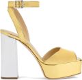 Giuseppe Zanotti Isadhora sandalen met plateauzool Goud - Goud
