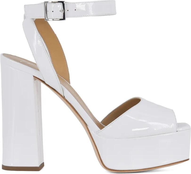 Giuseppe Zanotti Isadhora sandalen met plateauzool Wit