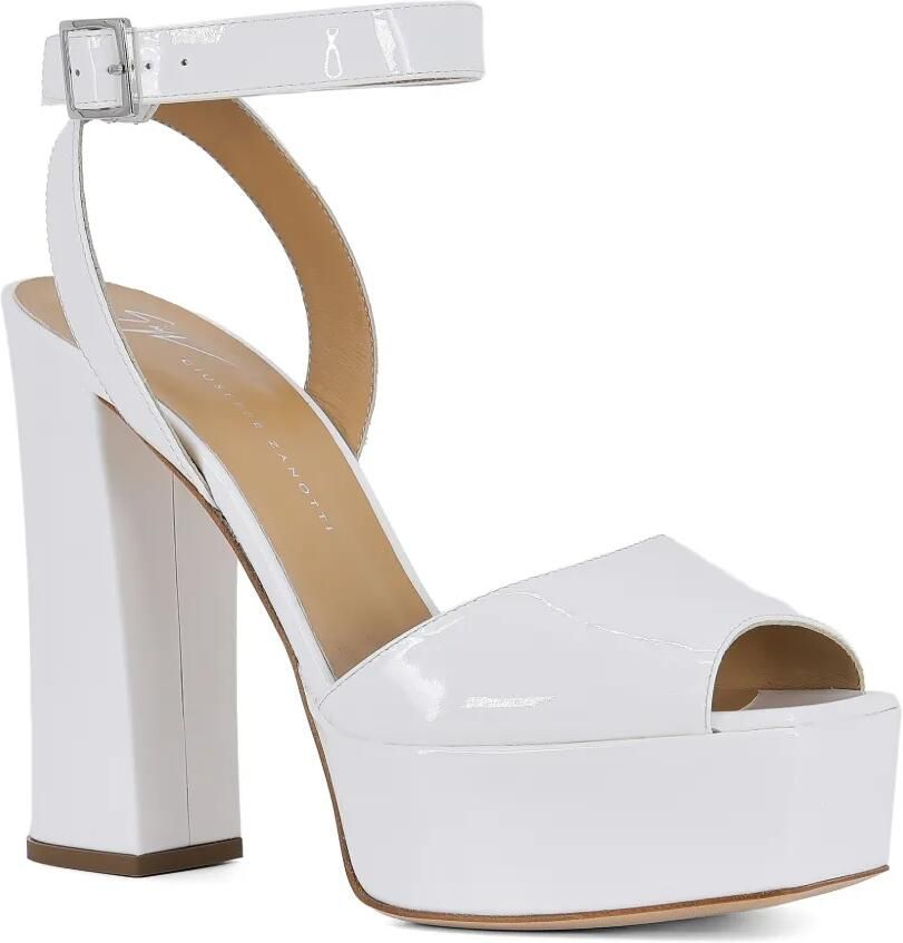 Giuseppe Zanotti Isadhora sandalen met plateauzool Wit - Foto 2