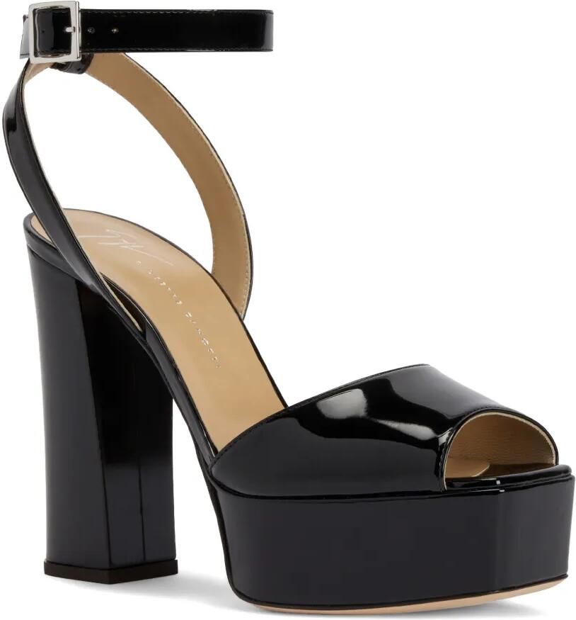Giuseppe Zanotti Isadhora sandalen met plateauzool Zwart