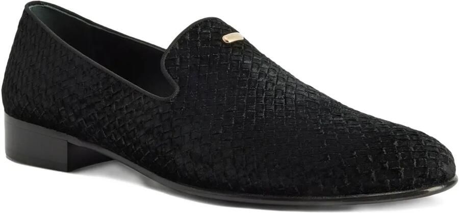 Giuseppe Zanotti Jaky geweven loafers Zwart