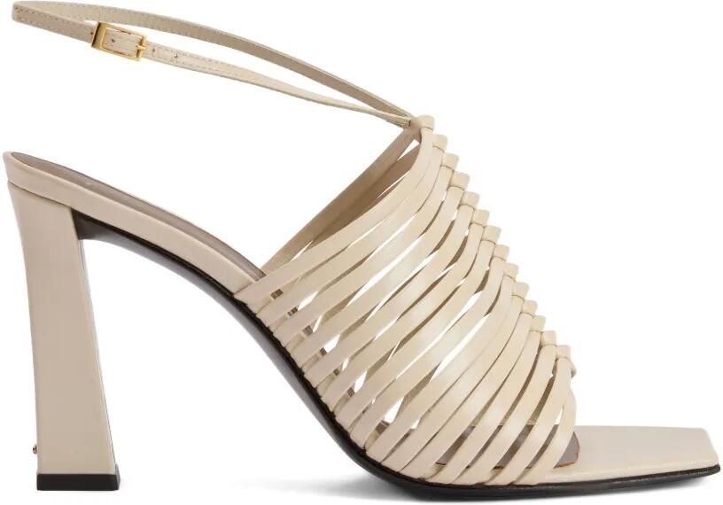 Giuseppe Zanotti Jane sandalen met vierkante neus Beige