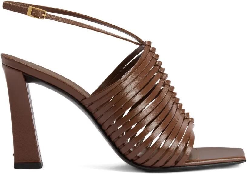 Giuseppe Zanotti Jane sandalen met vierkante neus Bruin