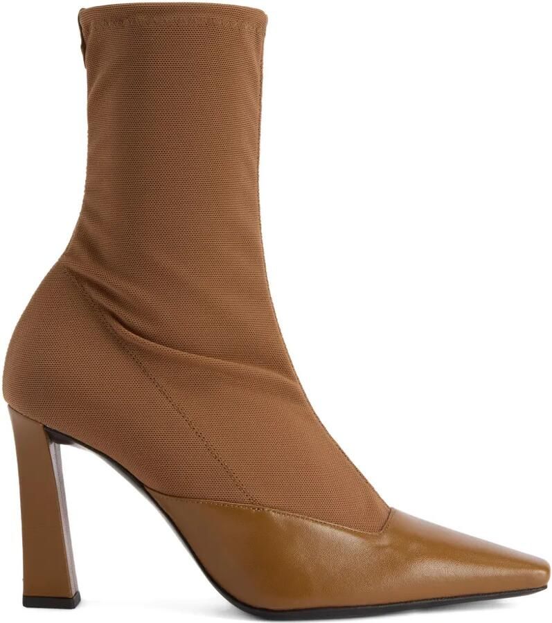 Giuseppe Zanotti Janie Tights laarzen met vierkante neus Bruin