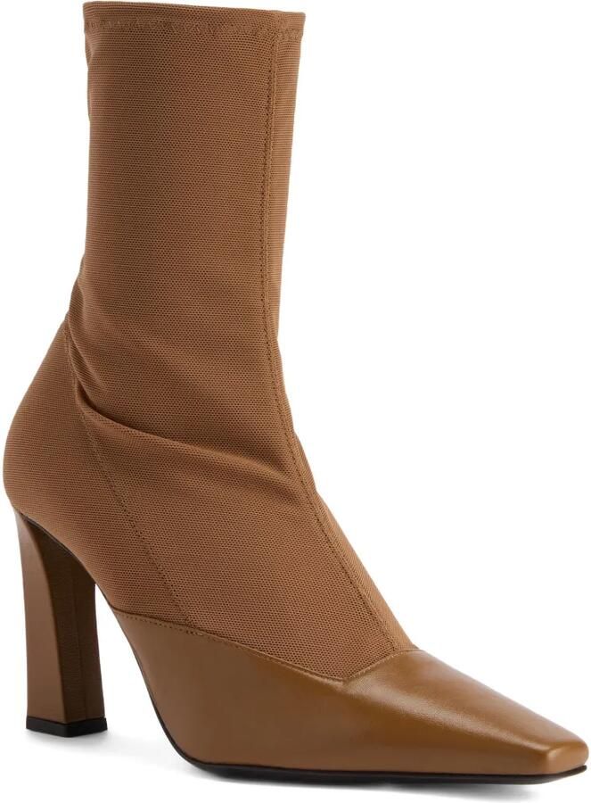 Giuseppe Zanotti Janie Tights laarzen met vierkante neus Bruin - Foto 3