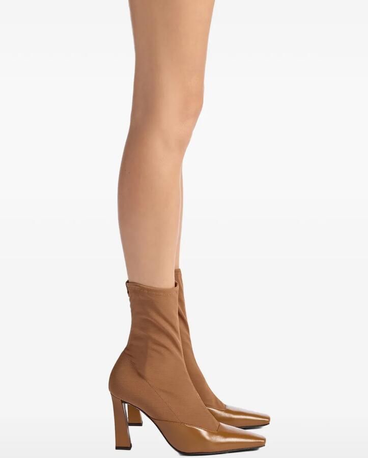 Giuseppe Zanotti Janie Tights laarzen met vierkante neus Bruin - Foto 2
