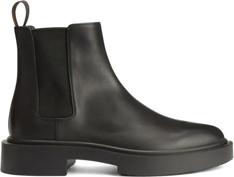 Giuseppe Zanotti Jeremiah elastische leren laarzen Zwart