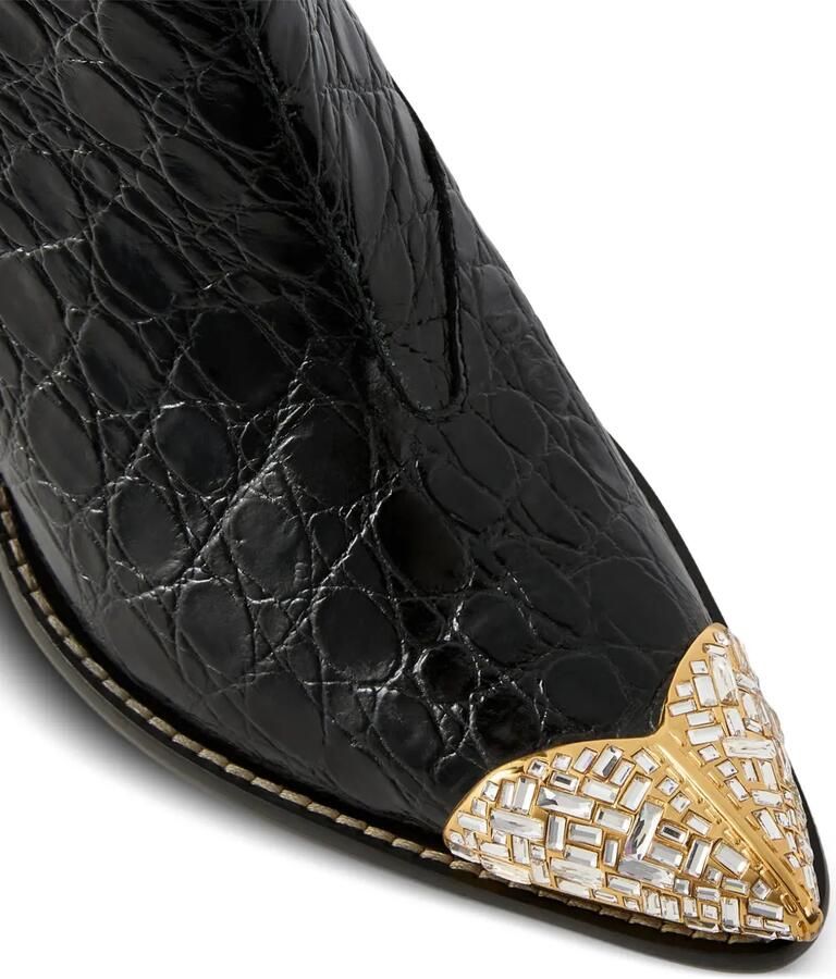 Giuseppe Zanotti Jewellery Texano enkellaarzen Zwart - Foto 2