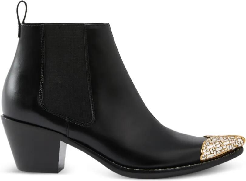 Giuseppe Zanotti Jewellery Texano enkellaarzen Zwart