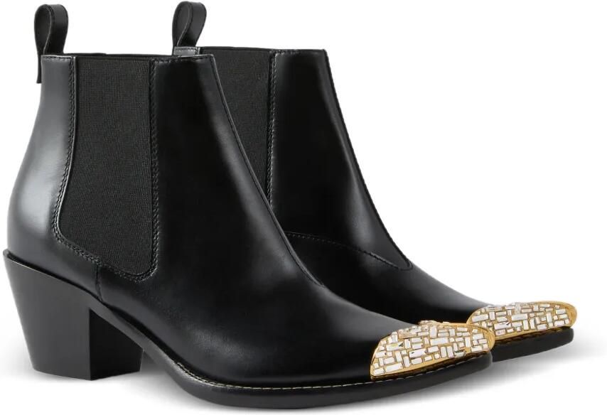 Giuseppe Zanotti Jewellery Texano enkellaarzen Zwart - Foto 5