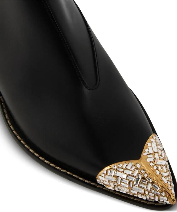 Giuseppe Zanotti Jewellery Texano enkellaarzen Zwart - Foto 2