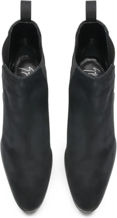 Giuseppe Zanotti Judy suède enkellaarzen Zwart - Foto 2