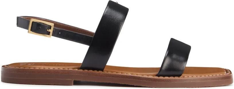 Giuseppe Zanotti Kalfsleren sandalen met bandjes Zwart