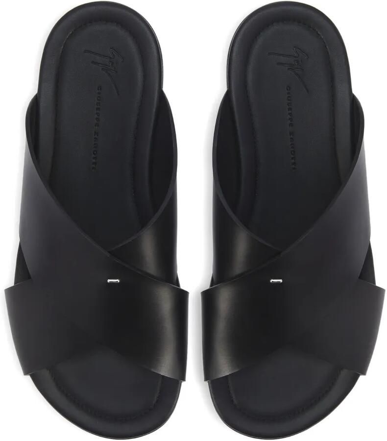 Giuseppe Zanotti Keanu platte sandalen Zwart - Foto 2
